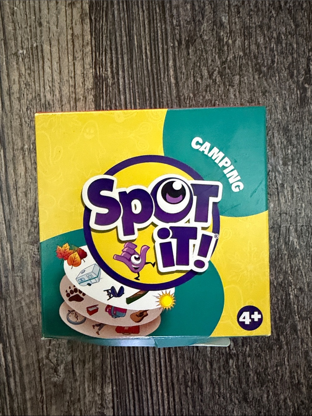 Spot It! Card Game - Yellow & Teal Pocket Box